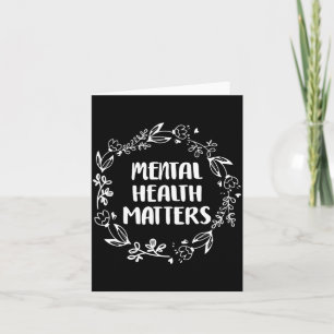 Cartão Conscientização Prevenção da Saúde Mental Masculin