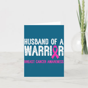Cartão Conscientização sobre o Câncer de Mama Husband War