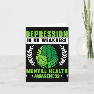 Cartão Conscientização sobre prevenção de saúde mental de
