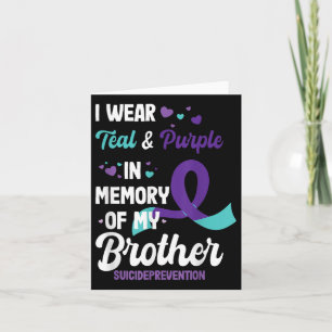 Cartão Conscientização sobre Prevenção do Suicídio em Mem