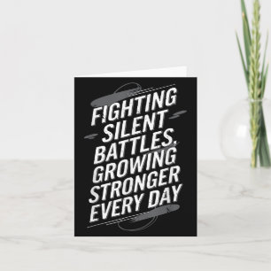 Cartão Conscientização sobre Suicídio Depressão Ansiedade