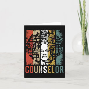 Cartão Conselheira de Mulheres Afro-Americanas Histórias 
