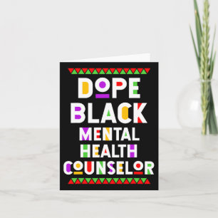 Cartão Conselheiro de Saúde Mental Negra Trabalho African