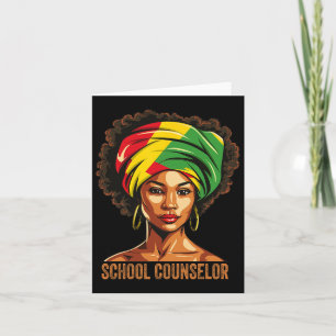 Cartão Conselheiro escolar Afro-Americano Black Histo