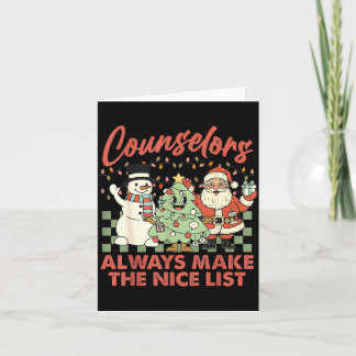 Cartão Conselheiros Sempre Fazem A Lista Boa Santa Natal