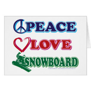 Cartão Conselho de neve com amor à paz