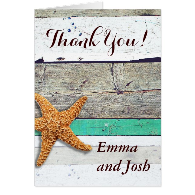 Cartão Conselho Náutico Russo de Praia Starfish (Frente)