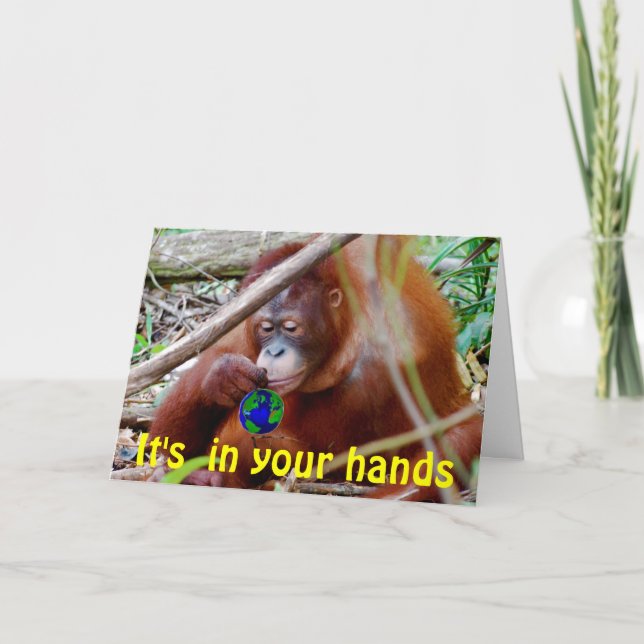 Cartão Conservação - em suas mãos (Frente)