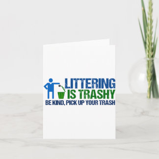 Cartão Conservacionista Engraçado Lixar É Camiseta Pun En