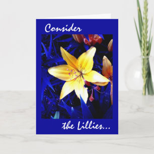 Cartão Consider the Lillies