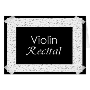 Cartão Considerando do violino