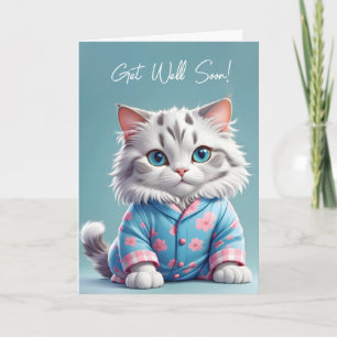Cartão Consiga Um Bom Gato De Pijama