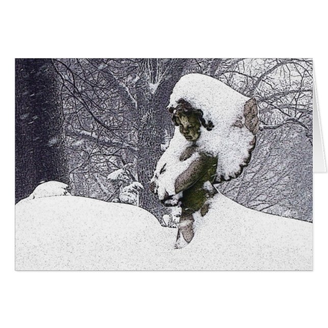 Cartão Consoling Angel ・ Cherub (Frente Horizontal)