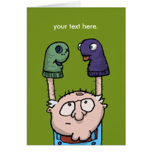 Cartão Conspiração do fantoche da peúga