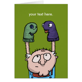 Cartão Conspiração do fantoche da peúga