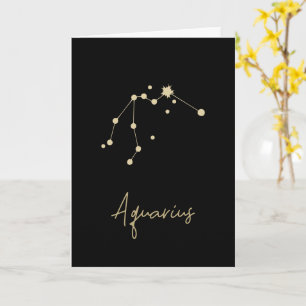 Cartão Constelação Aquarius Zodiac