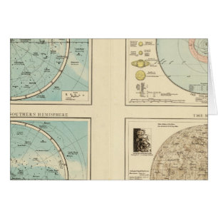 Cartão Constelações, Sistema Solar, Lua