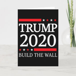 Cartão Construa A Muralha Vote Campanha Trump