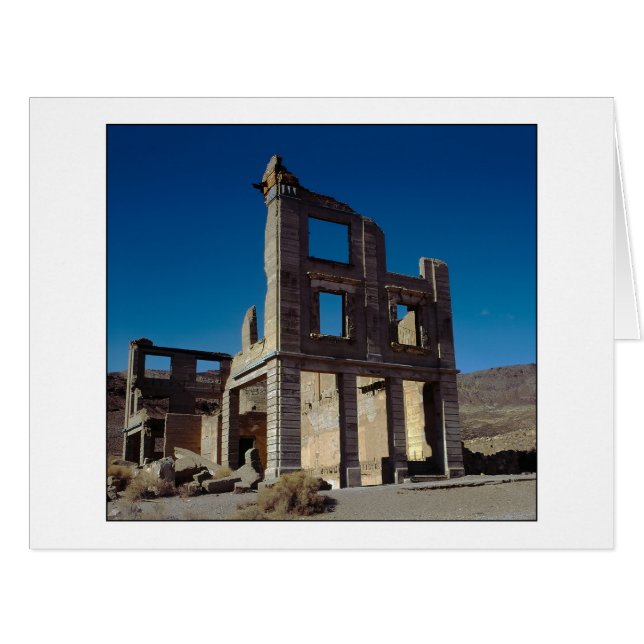 Cartão "Construção de banco velha do cozinheiro " (Frente horizontal)