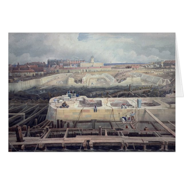 Cartão Construção de docas (Frente Horizontal)