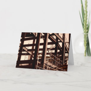 Cartão Construção de moldura de aço