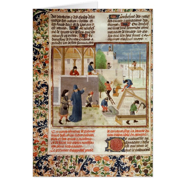 Cartão Construção de uma casa (Frente)