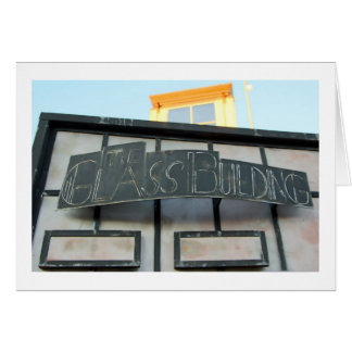 Cartão Construção de vidro