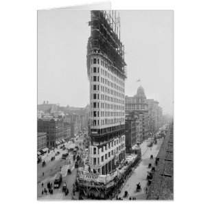 Cartão Construção do Edifício Flatiron, 1902