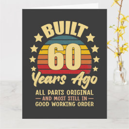 Cartão Construído há 60 anos Todas as Peças Originais Ani
