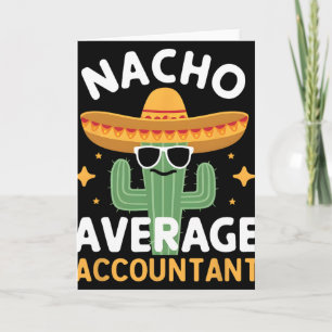 Cartão Contador Médio Nacho Engraçado Cinco De Mayo Mexic