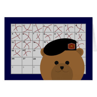 Cartão Contagem abaixo dos dias a vê-lo outra vez -