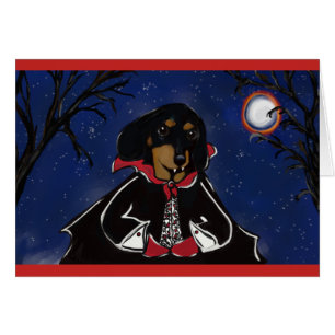 Cartão Contagem Dachshund