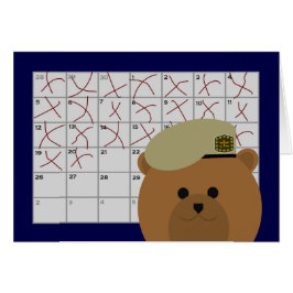 Cartão Contagem para baixo a vê-lo outra vez - guarda