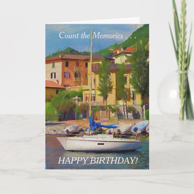 Cartão Conte as memórias Parabéns (Frente)