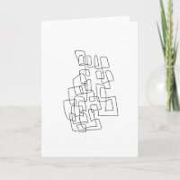 Contemporary Abstract Line Art in Black and White