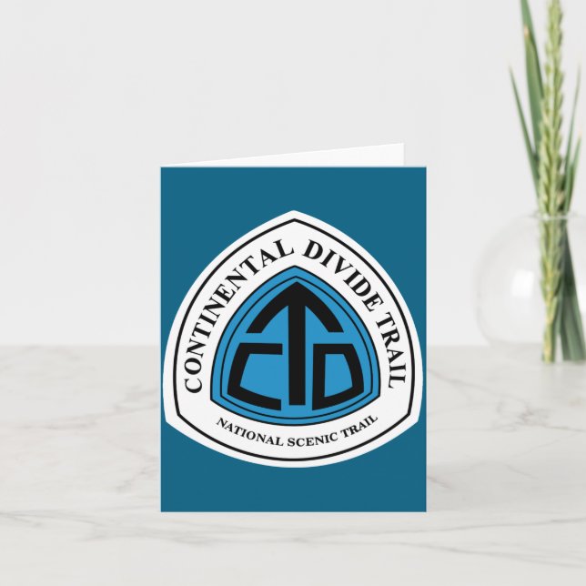 Cartão Continental Divide Trail Sign Usa  (Frente)