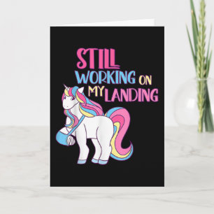 Cartão Continuando Trabalhando Em Minha Aterrissagem Feri