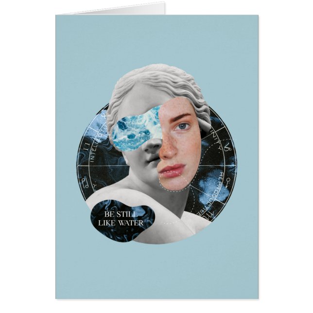 Cartão Continuar Como Colagem De Água Todas As Ocasiões (Frente)