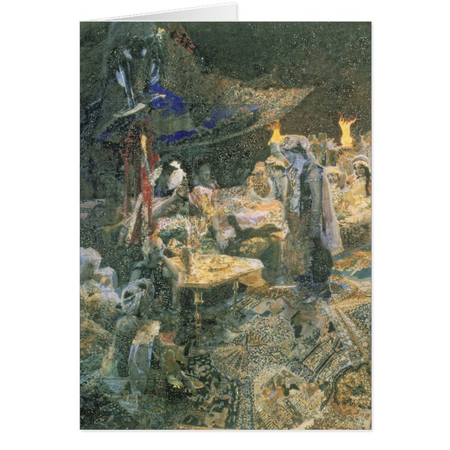 Cartão Conto oriental, 1886 (Frente)