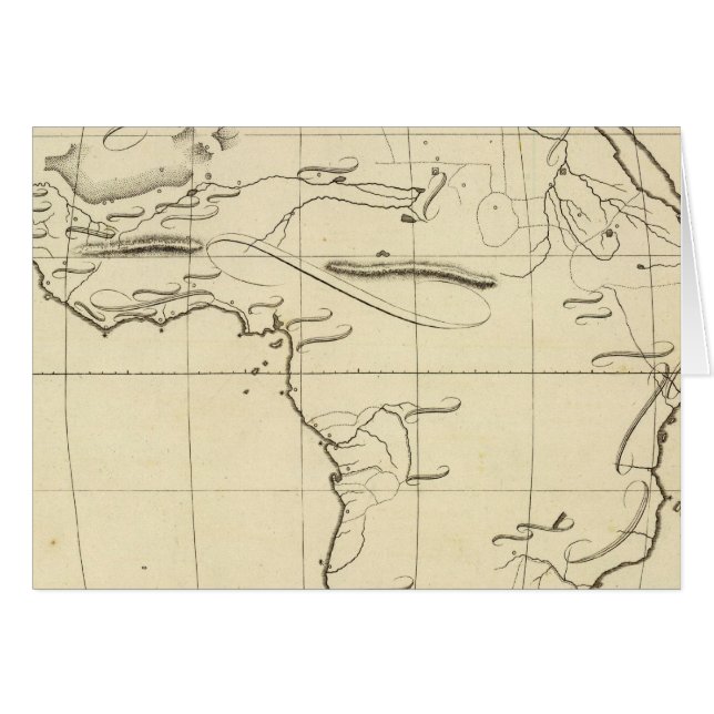 Cartão Contorno da África (Frente Horizontal)