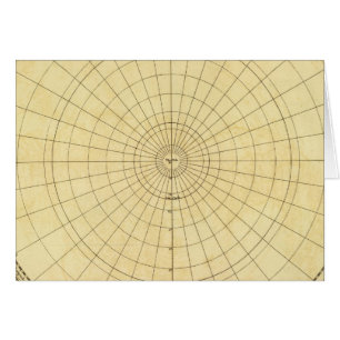 Cartão Contorno do Hemisfério do norte