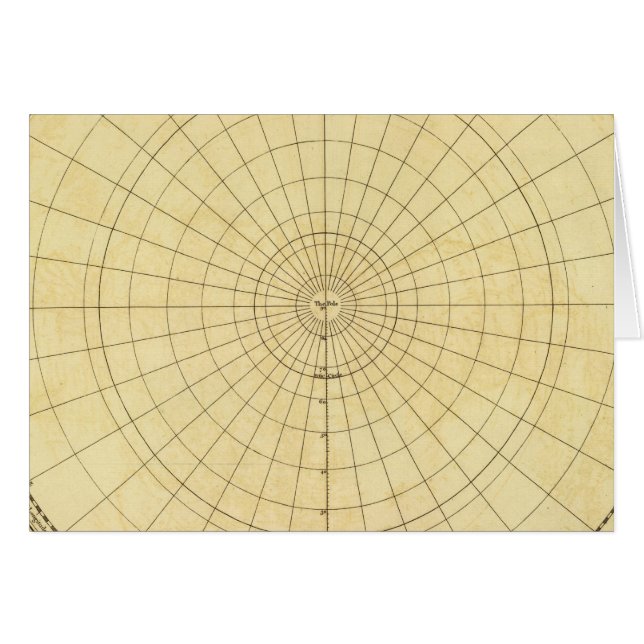 Cartão Contorno do Hemisfério do norte (Frente Horizontal)