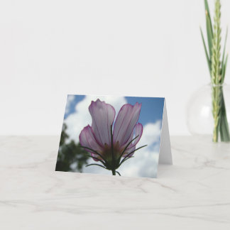 Cartão Contra o céu Notecard floral