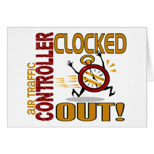 Cartão Controlador aéreo cronometrado para fora