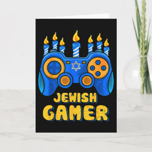 Cartão Controlador de Jogo de Vídeo Judaico Hanukkah Game