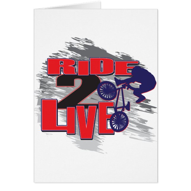 Cartão Controle BMX de Ride 2 Live 2 Ride (Frente)