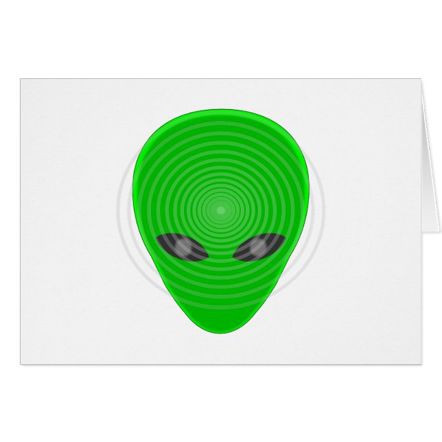 Cartão Controle da cabeça da alienígena (Frente Horizontal)