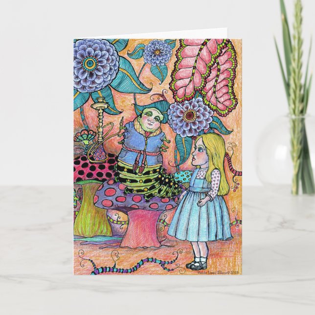 Cartão Conversa Com Uma Lagarta (Frente)