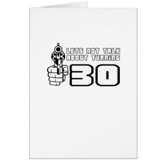 Cartão "Conversa Lets não aproximadamente 30"