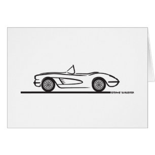 Cartão Conversível Corvette 1958